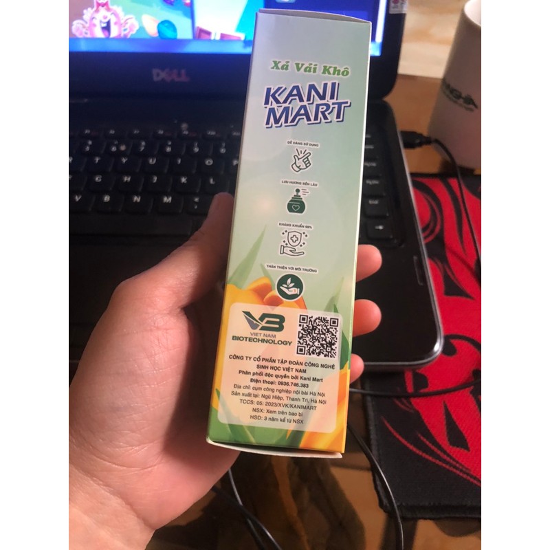 Xả vải khô Kani mart 100ml- hương hoa Tuylip- xả khô, xịt thơm quần áo 80503