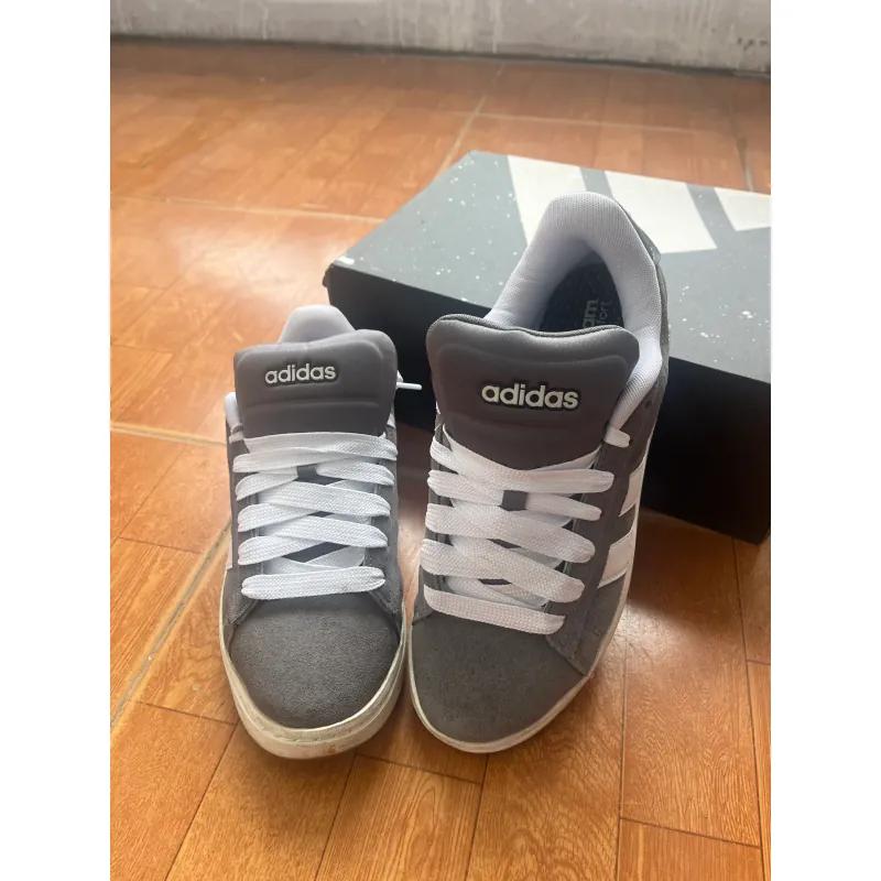 Giày thể thao Adidas nam màu xám trắng phong cách thể thao 971463