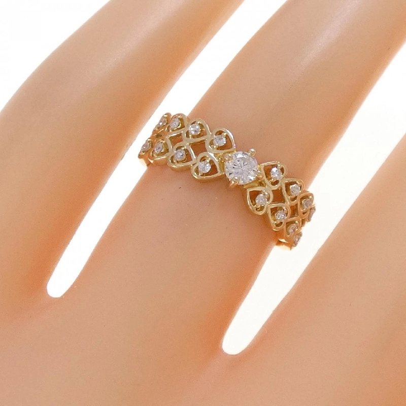 Nhẫn kim cương hình trái tim K18YG 0.19CT - Hàng hiệu chính hãng 848195