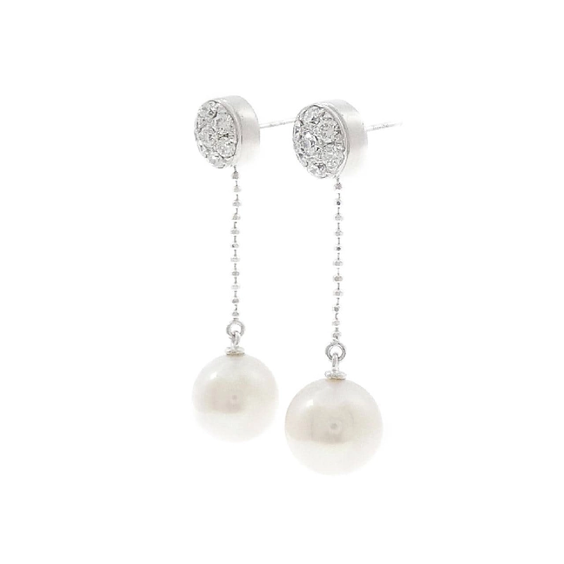 K18WG Bông tai ngọc trai Akoya 8.5mm - Hàng hiệu Chính hãng 867049