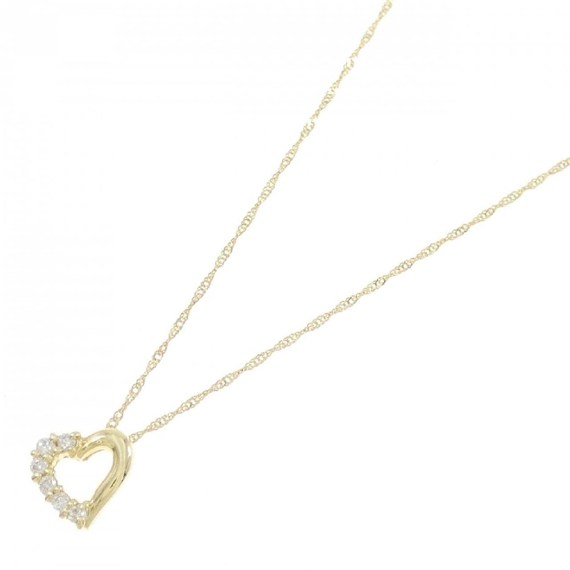 K18YG Dây chuyền kim cương hình trái tim 0.09CT - Hàng hiệu Chính hãng 867638