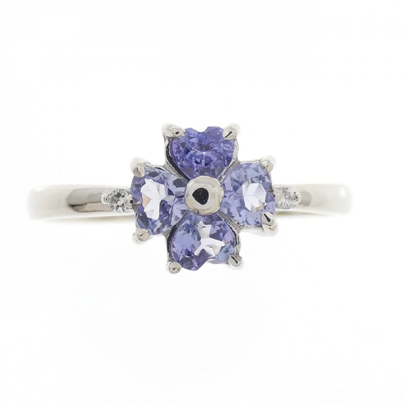 Nhẫn Tanzanite hoa PT900 667588