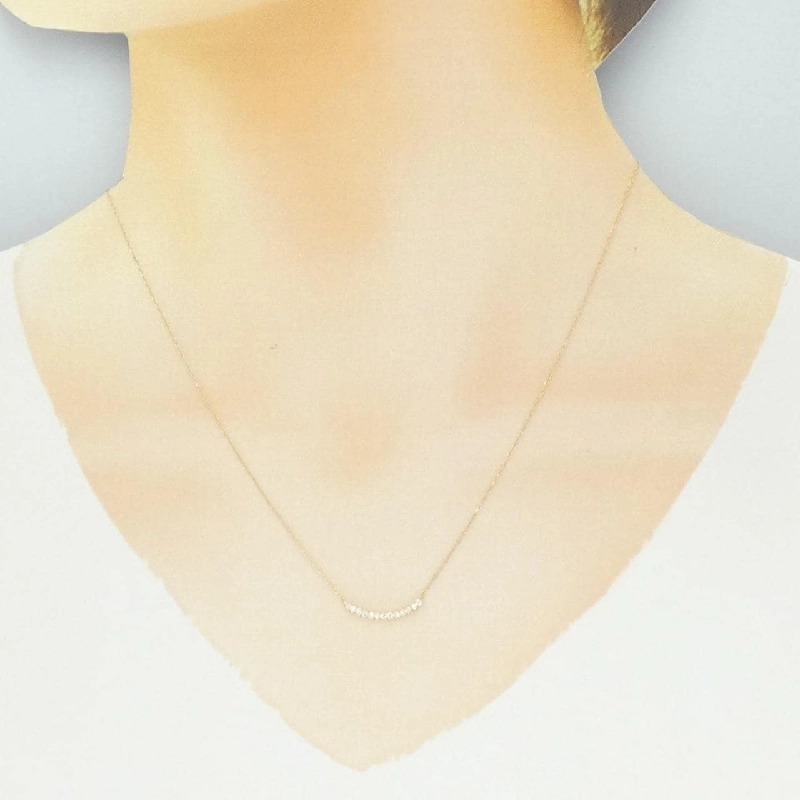 Dây chuyền kim cương K18YG 0.12CT - Hàng hiệu Chính hãng 858175