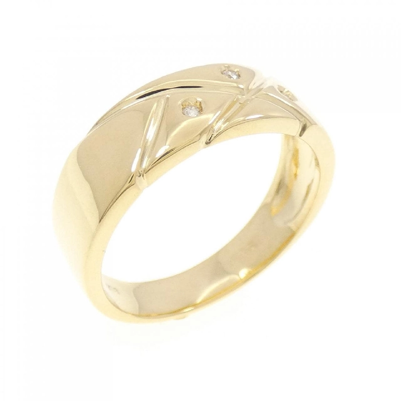 Nhẫn kim cương ba viên K18YG 0.03CT - Hàng hiệu chính hãng 851264