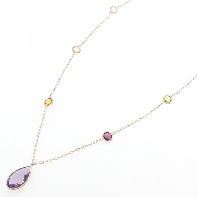 K18PG Đá màu Dây chuyền - Hàng hiệu Chính hãng 855877