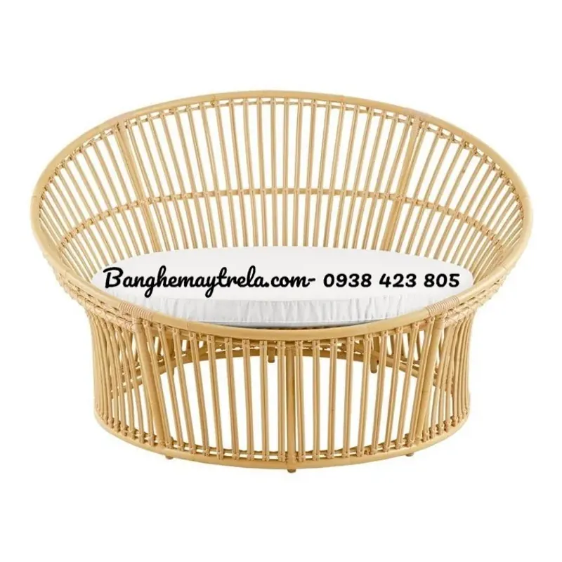 Giường thư giãn mây tự nhiên dáng tròn 712399