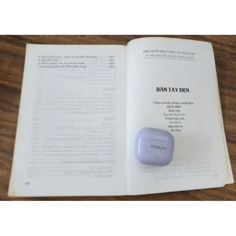 BÀN TAY ĐEN - NXB Công An Nhân Dân (Ngũ Tâm Minh) 734057