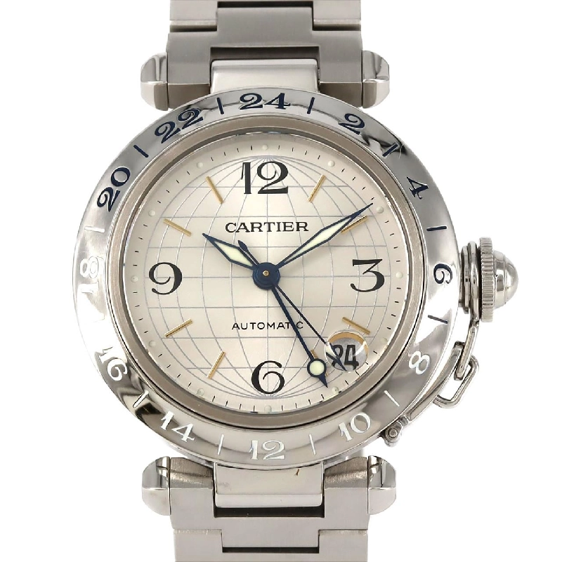Cartier Pasha C GMT W31029M7 SS tự động - Hàng hiệu Chính hãng 881130