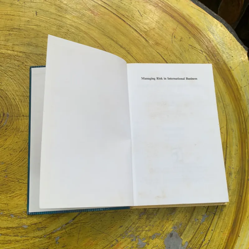 MANAGING RISK IN INTERNATIONAL BUSINESS Techniques and Applications  747252