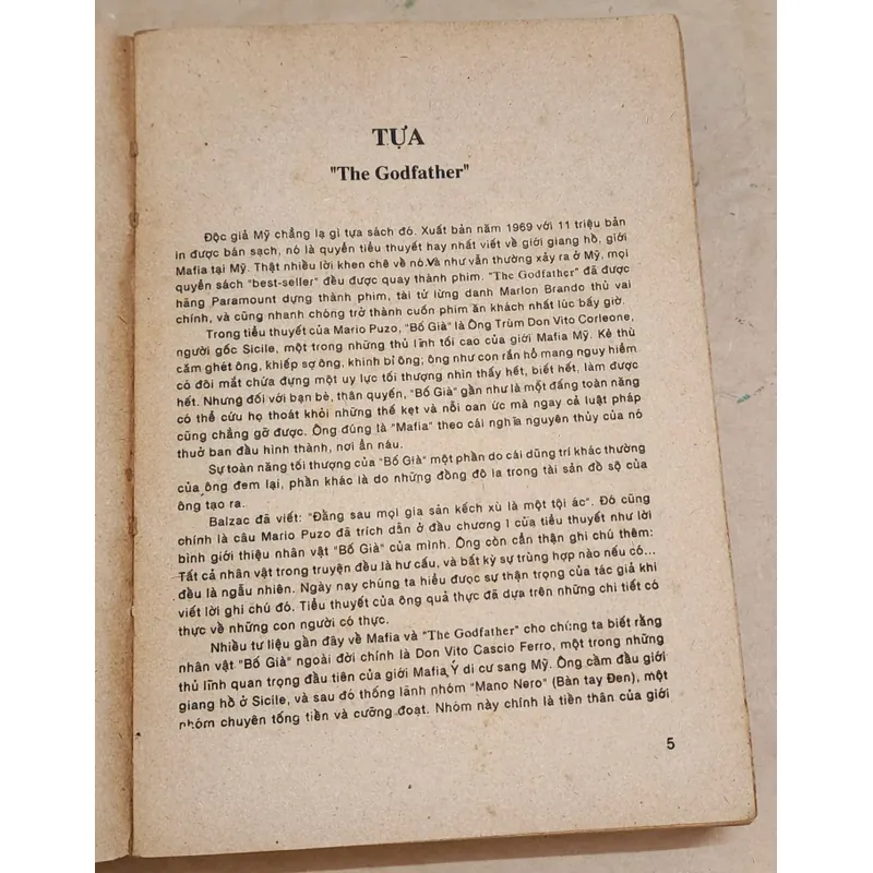 Tác phẩm VH kinh điển: BỐ GIÀ (Mario Puzo) - NXB Trẻ 1989, 519 trang 731773