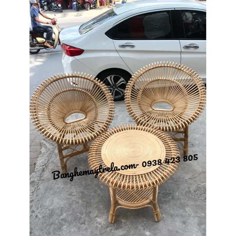 Ghế mây đơn hoa 708777