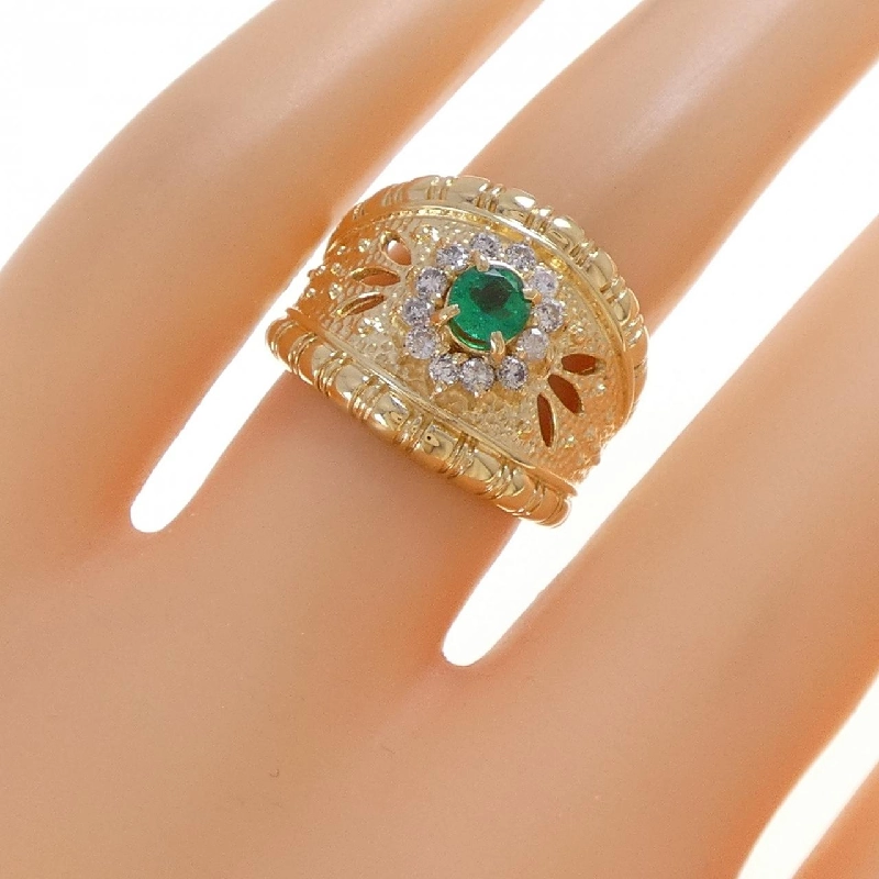 Nhẫn Emerald K18YG 0.26CT - Hàng hiệu Chính hãng 852350