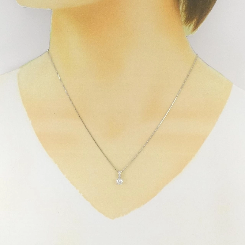 Dây chuyền kim cương PT900/PT850 0.31CT - Hàng hiệu Authentic 860692