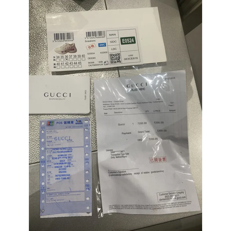 Giày chính hãng Gucci size 36 718973