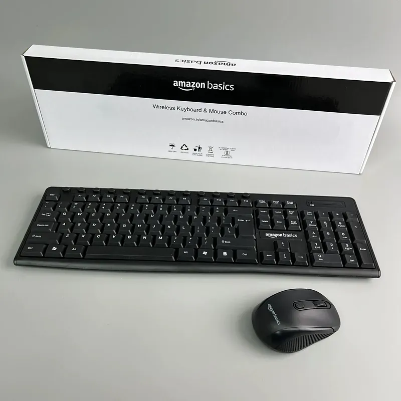 Bàn phím không dây Amazon gõ êm, kèm chuột không dây 602705