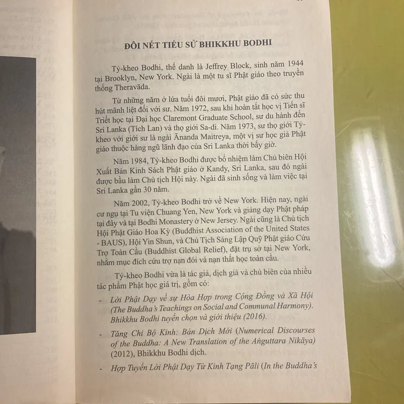 Hợp tuyển Lời Phật dạy từ Kinh tạng Pali - Bhikkhu Bodhi 604350