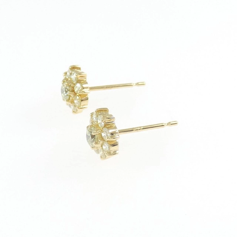 K18YG Bông tai kim cương - Hàng hiệu Chính hãng 874365