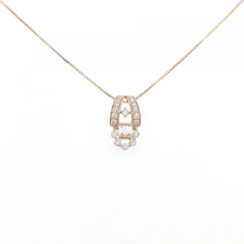 K18PG Dây chuyền kim cương 0.48CT - Hàng hiệu Chính hãng 863642