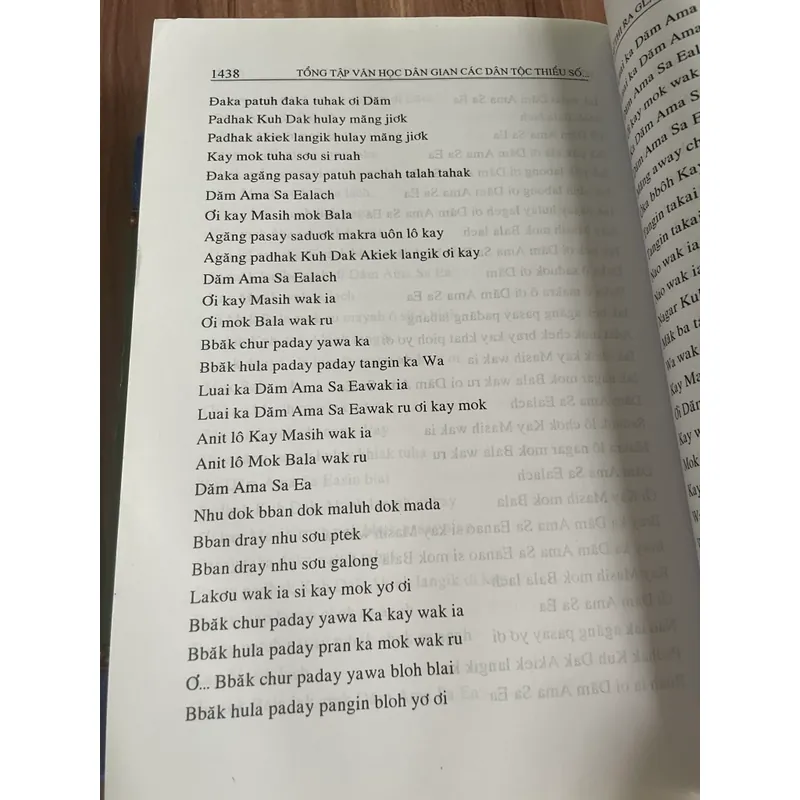 Sử thi Gia Rai , 1600 trang, khổ lớn, bìa cứng  594724