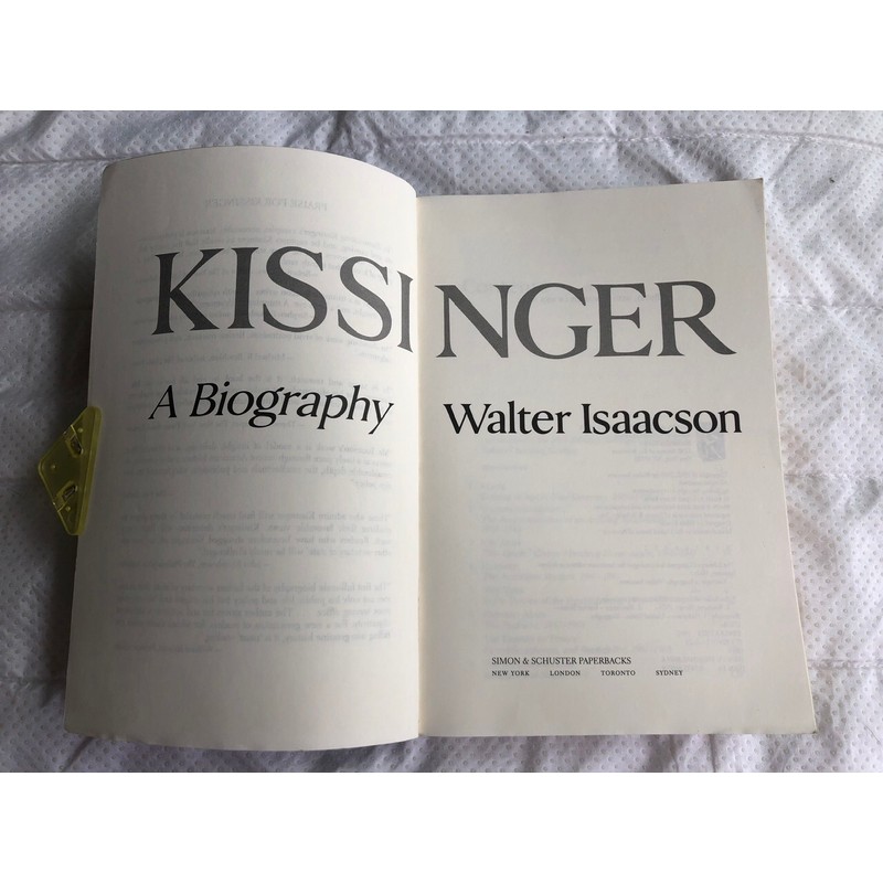 Kissinger: A Biography by  Walter Isaacson 144957