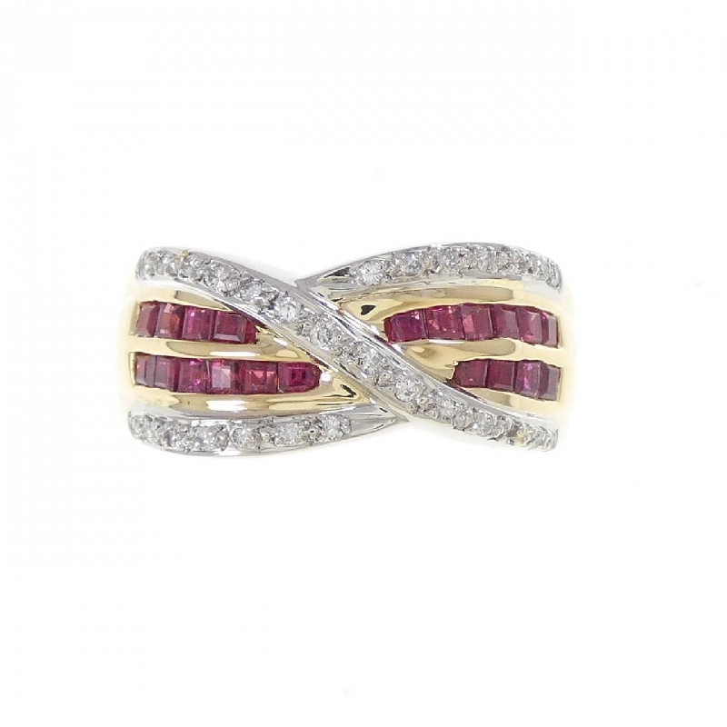 Nhẫn Ruby K18YG/PT900 1.24CT - Hàng hiệu Chính hãng 848138