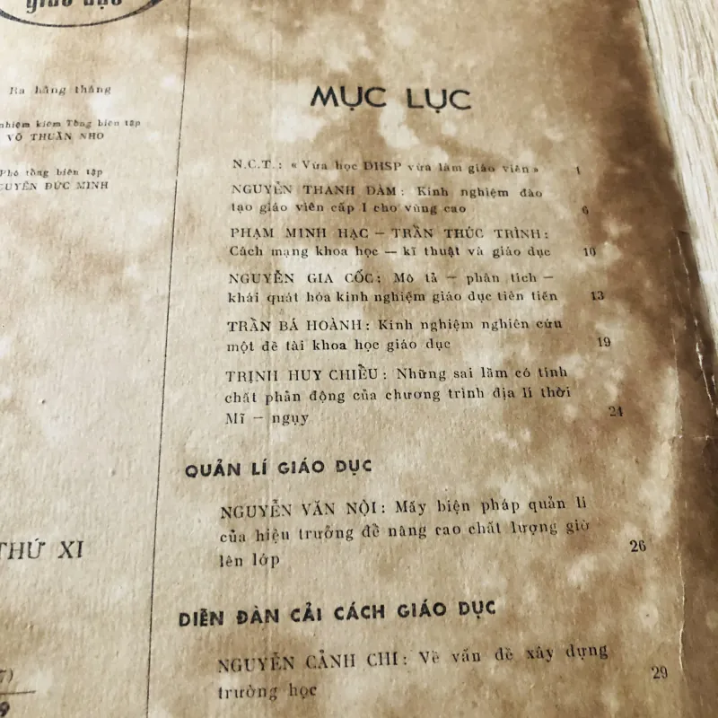 1 CUỐN TẠP CHÍ NGHIÊN CỨU GIÁO DỤC số 8/1979 929461