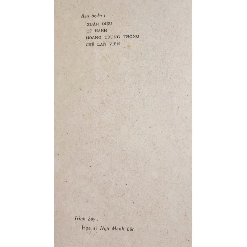Tuyển thơ Việt Nam 1930-1975 (nhóm tuyển: Tế Hanh, Xuân Diệu, Chế Lan Viên & Trung Thông 763123