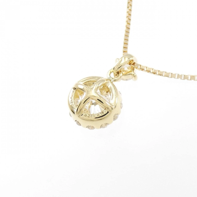 Dây chuyền kim cương K18YG 0.271CT F SI2 Tốt - Hàng hiệu Chính hãng 872413