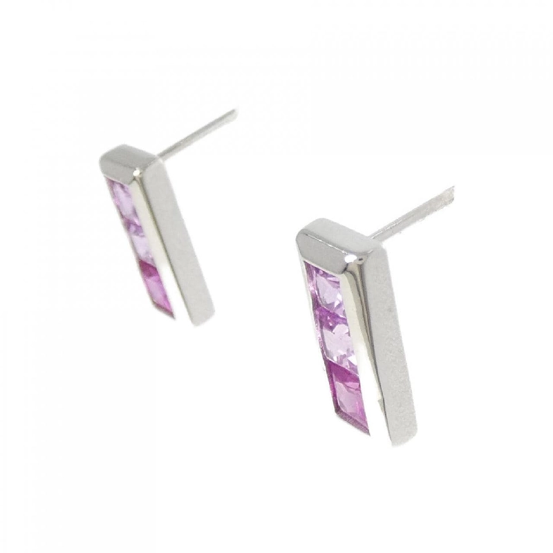 K18WG Bông tai đá màu - Hàng hiệu Authentic 869763