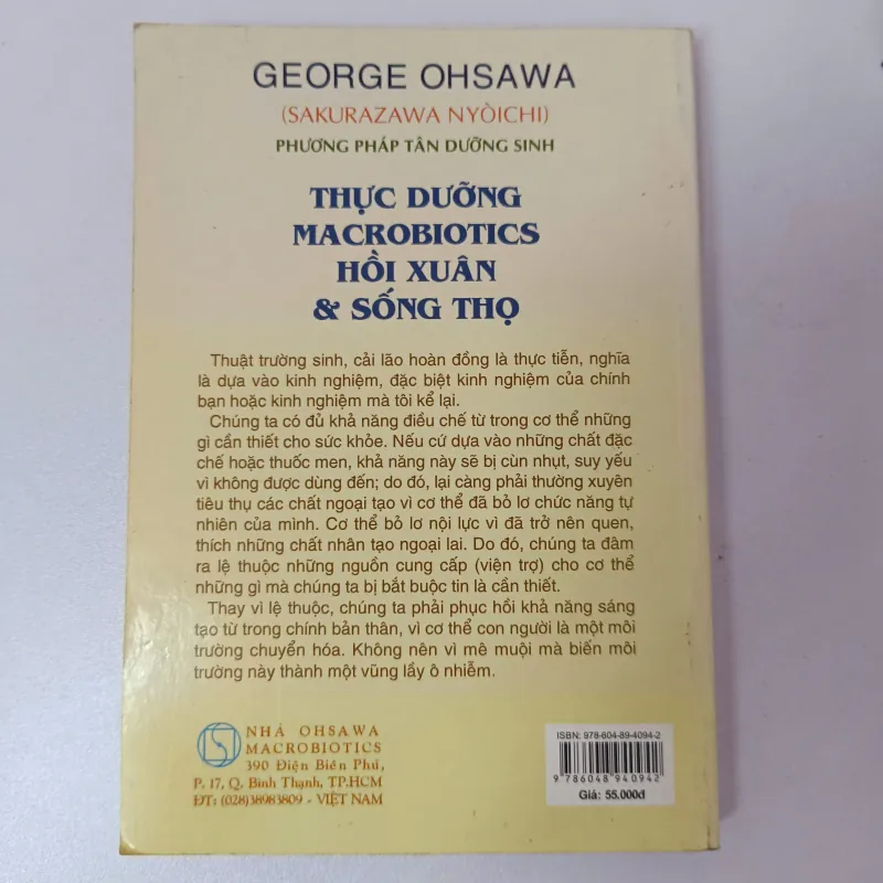 Thực Dưỡng - Macrobiotics - Hồi Xuân & Sống ThọGeorge Ohsawa 1001561