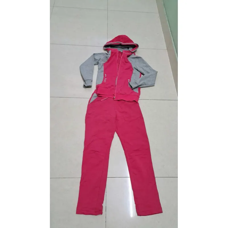 Trang phục thể thao thể thao nữ quần áo thể thao quần dài màu hồng xám 745130