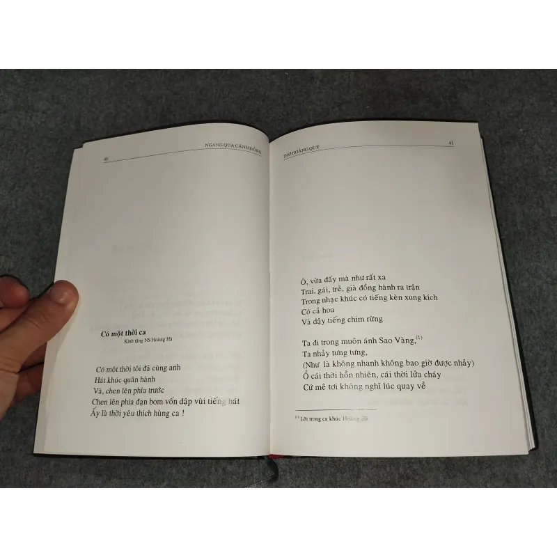 NGANG QUA CÁNH ĐỒNG - THƠ HOÀNG QUÝ 729317