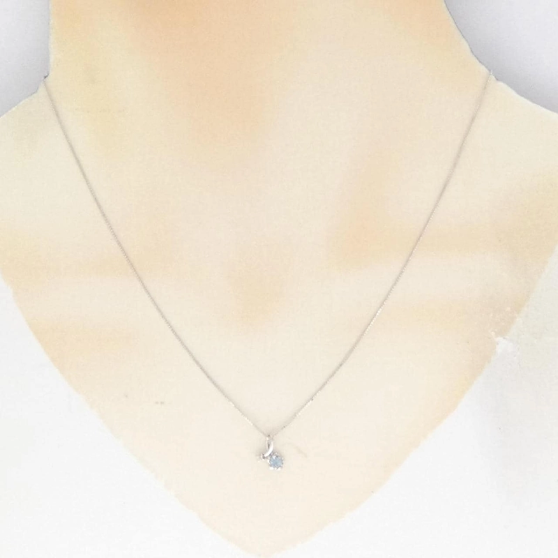 K14WG/K18WG Hoa Aquamarine Dây Chuyền - Hàng hiệu Chính hãng 862588