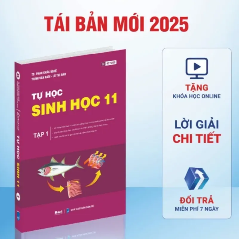 Sách 2026-Tự học Sinh học lớp 11 Tập 1+2 795750