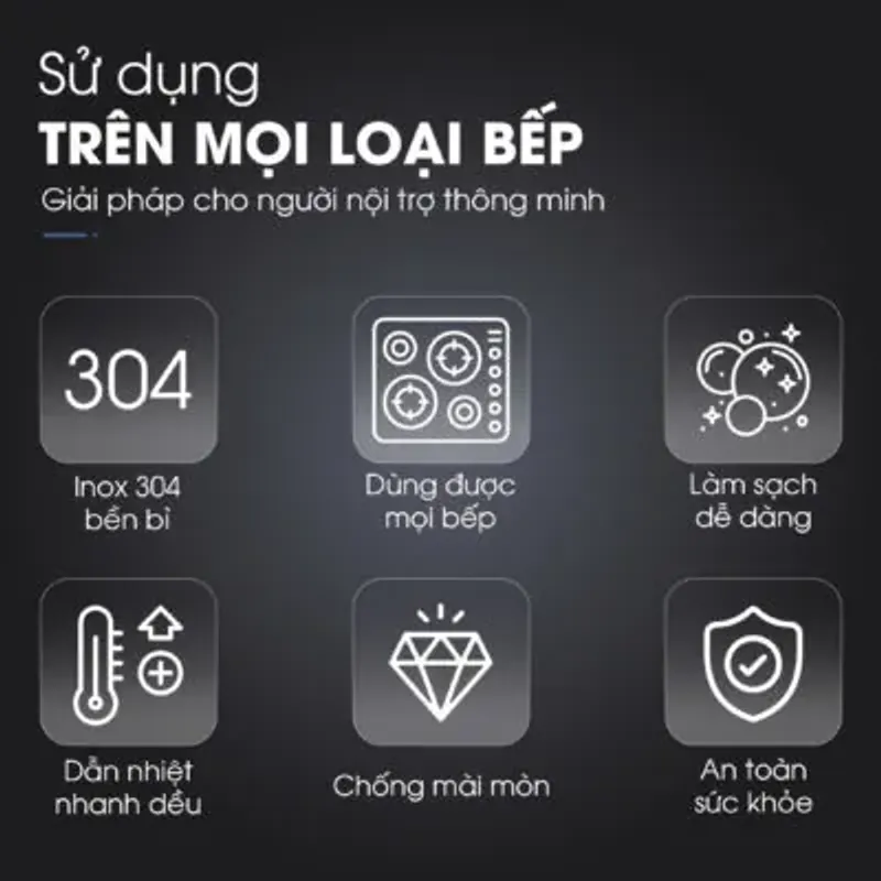 Quánh inox Kalite KSP1601 3 Lớp Cao Cấp, mới 100%, sang trọng 706260