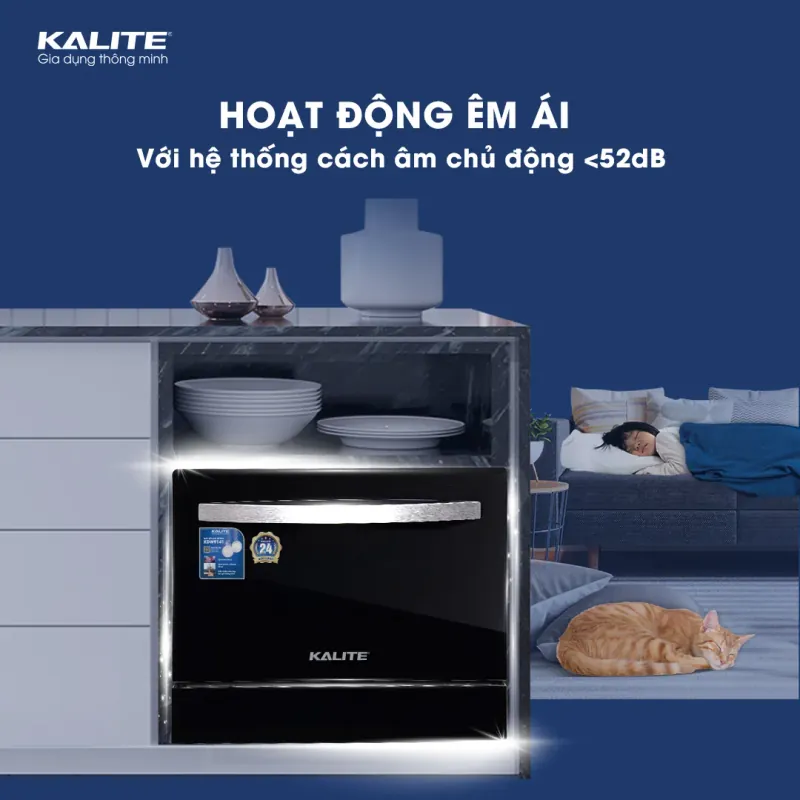 🎉 Máy rửa bát Kalite KDW9141 – Sạch sâu, khử khuẩn 99.9%, bảo vệ sức khỏe! 715353