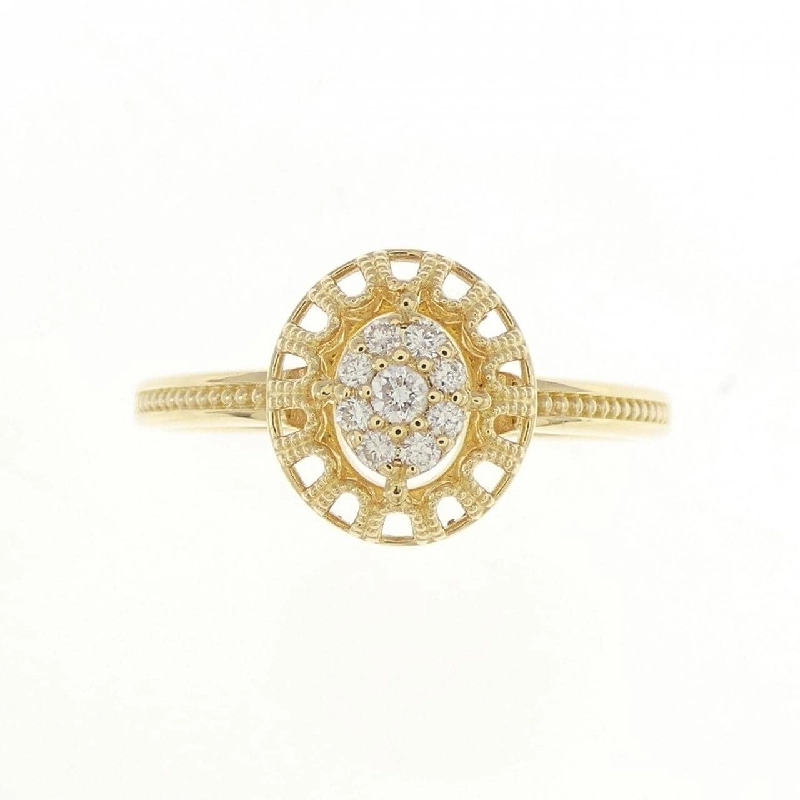 Nhẫn kim cương K18YG 0.10CT 670951