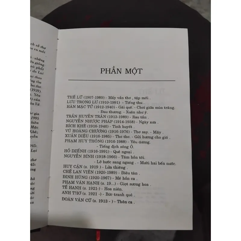 Thơ mới 1932 - 1945 tác giả và tác phẩm  994763