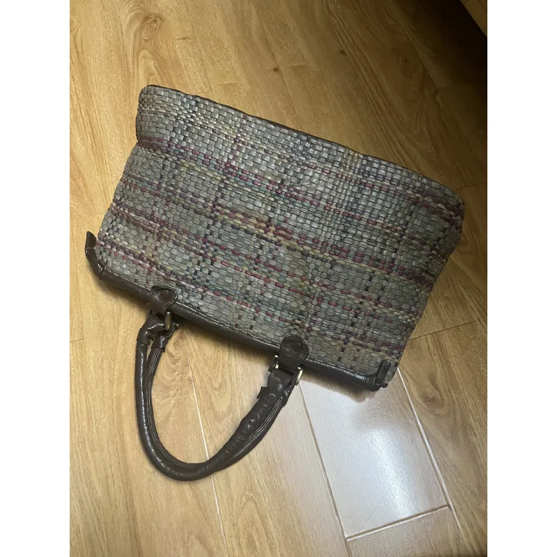 Túi tote nữ size 34*20*13 da thật đan 2hand 934476