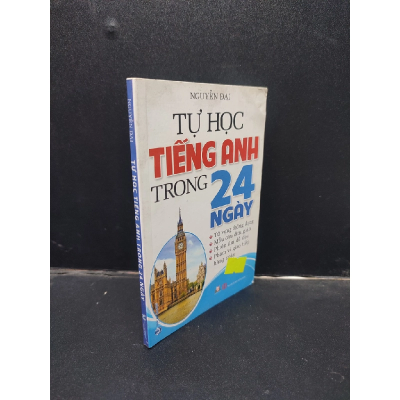 Tự học tiếng anh trong 24 ngày Nguyễn Đại 2020 mới 80% bẩn bìa ố nhẹ HCM2704 học tiếng anh 139901