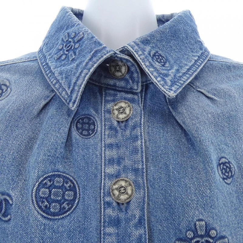 CHANEL P70204V61786 21P Áo khoác denim - Hàng hiệu Authentic 815247