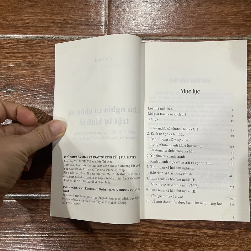 Chủ nghĩa cá nhân và trật tự kinh tế - F. A. Hayek (6) 963686