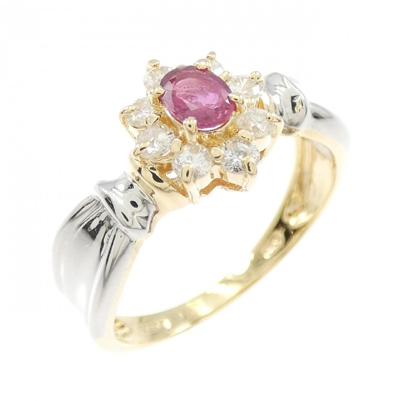 K18YG/PT900 Nhẫn Ruby - Hàng hiệu Chính hãng 854890