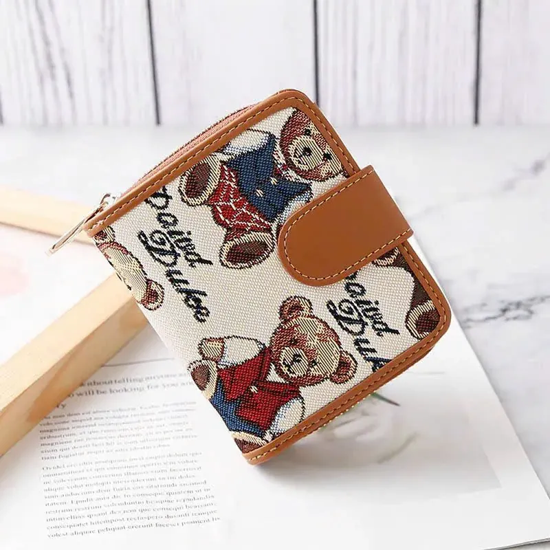 Ví Nữ Cầm Tay Mini Nhiều Ngăn Đựng Thẻ TTWN BEAR 575139