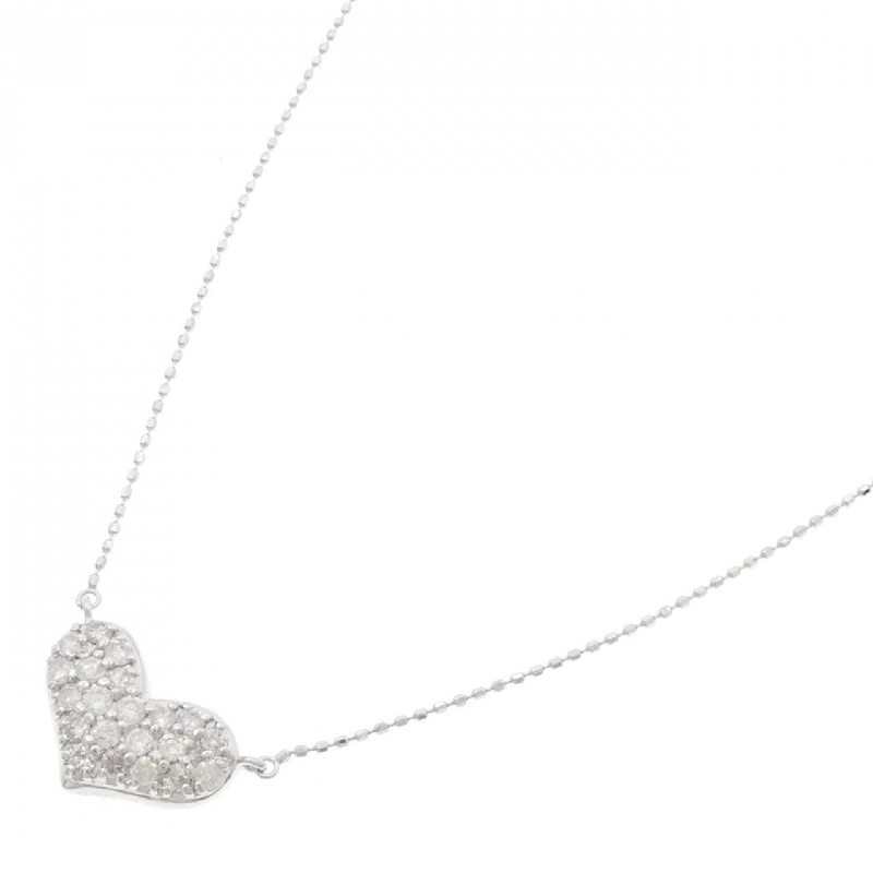 K14WG Dây chuyền kim cương hình trái tim 0.50CT - Hàng hiệu Chính hãng 861022