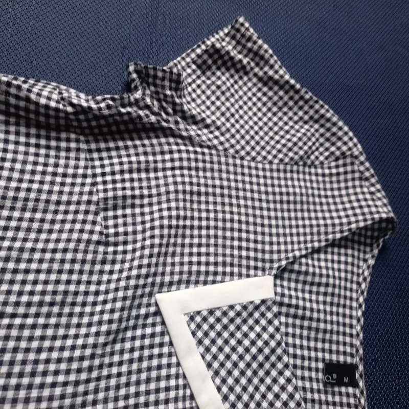 Áo sơ mi nữ kiểu size M màu tím và kẻ caro, chất liệu thô mát nhẹ Không Có Lỗi 1021133