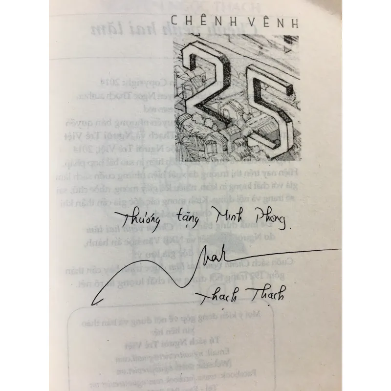 Chênh vênh 25 Nguyễn Ngọc Thạch (có chữ ký của tác giả) 754186