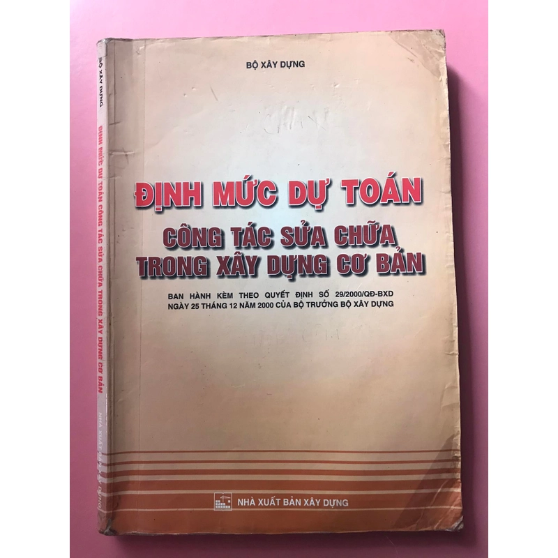 ĐỊNH MỨC DỰ TOÁN CÔNG TÁC SỬA CHỮA TRONG XÂY DỰNG CƠ BẢN 465832