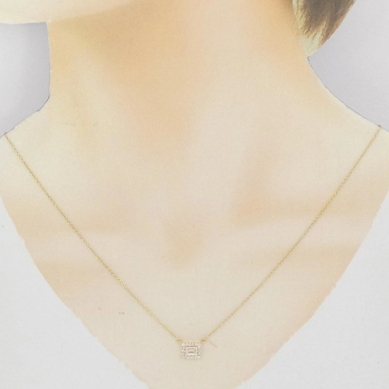 Dây chuyền kim cương K18YG 0.41CT - Hàng hiệu Chính hãng 861491