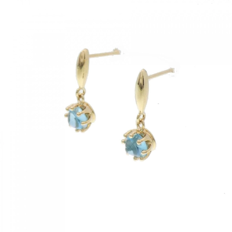 K18YG Blue Topaz Bông tai - Hàng hiệu Chính hãng 873290